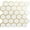 Ceramic Look & Gold Studded, variant on 10-Sheet Hexagon Tile Peel and Stick Backsplash, White Marble Look PVC Mixed Golden Metal Mosaic Tiles for Kitchen and Bathroom