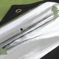 thumbnail image 4 of Couverture de Survie Robuste, Bâche Isolée Thermique Réfléchissante, Couverture d'Urgence Imperméable pour Toutes les Saisons pour la Randonnée, le Camping, Bâche de Camping avec 4 Clous de Sol, 59 Pouces x 82 Pouces (Vert), 4 of 7
