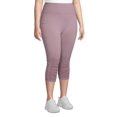 thumbnail image 5 of Under Control Women's Plus Size Comfortable Seamless Active Ruch Capri Legging, 5 of 7