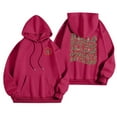 thumbnail image 1 of WEAIXIMIUNG Sweatshirts Grande Taille pour Femmes 3X Carcos Décontracté Col Rond Poche Imprimé Lettres Anglaises Hoodie, 1 of 5