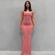 thumbnail image 1 of 2023 Summer Women Sexy Spaghetti Strap Black Skims Long Dress Y2k Sleeveless Solid Skinny Bodycon Trumpet Maxi Dresses VestidosXS Gao Jinjia LED, 1 of 2