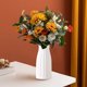 thumbnail image 5 of Jarrón de flores de cerámica blanca para decoración del hogar - 5.12x6.3x2.48 pulgadas | Diseño moderno | Ideal para salón, dormitorio, oficina | Flores frescas o secas | Duradero y fácil de limpiar, 5 of 5