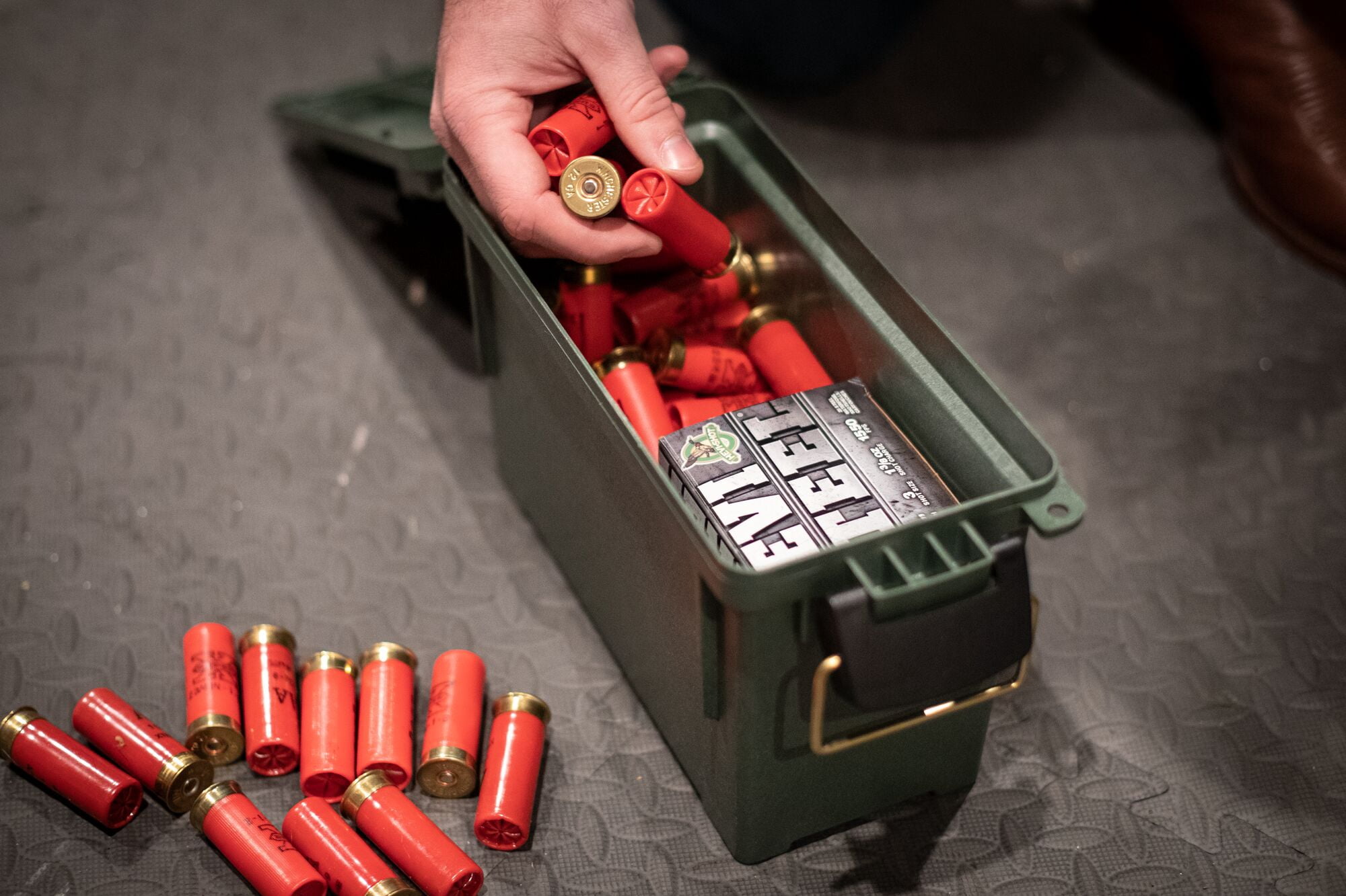 Plano Field Ammo Box, OD Green, Small Plastic Ammo Storage