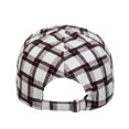 thumbnail image 5 of Yuanlong Unisex Baseball Cap Classic Plaid Flannel Sun Hat Adjustable Fall Winter Outdoor Daily Street Travel Head Cap, 5 of 5