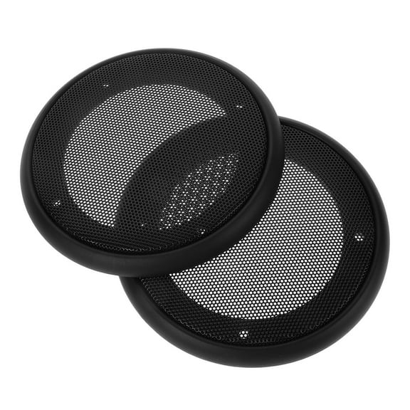 FESTFENDS Speaker Protective Cover 2Pcs 4 Inch Black Plastic for Car Enthusiasts Audio Upgrade