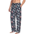 thumbnail image 6 of Sigee Christmas Village print Men's Pajama Pants Lounge Sleep Bottoms with Elastic Waistband and Pockets-X-Large, 6 of 6