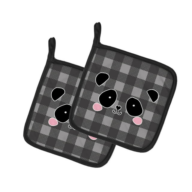 Carolines Treasures BB7036PTHD Paire de Porte-Pot Visage de Panda