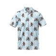 thumbnail image 5 of Funny Golf Shirts for Men Casual Short Sleeve Print Polo Shirt Light Blue L, 5 of 5