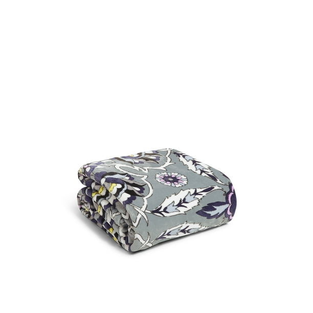 Vera Bradley Women's Fleece Plush Throw Blanket Plaza Tile