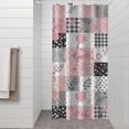 thumbnail image 2 of Pioneer Flower Floral Print Pattern Shower Curtain 36"x72", Bathroom Decorative Shower Curtain Set with 12 Hooks, Waterproof Washable, 2 of 6