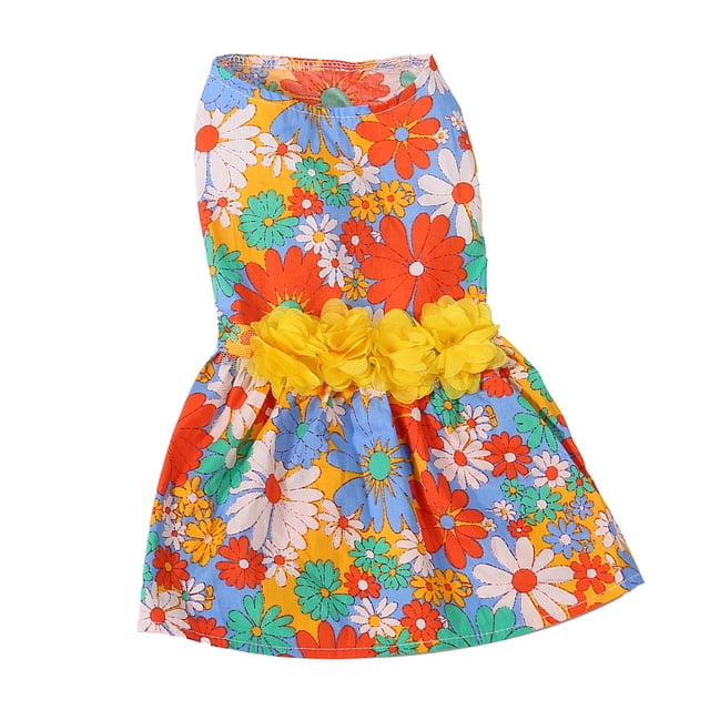 Ropa para mascotas pequeñas, vestido para perros, vestido de piel suave para perros, vestido de verano para cachorros creado magistralmente