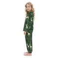 thumbnail image 4 of BZSMCE Unisex Fluffy Pajama Set Forest Deer's Festive Tapestry Printed, 4 of 8