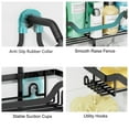 thumbnail image 4 of Utopia Alley KD Rust-Resistant Steel Shower Caddy for Shower Heads - Hanging Shower Caddy Organizer with 3 Shelves, Overhead Shower Caddy for Bathroom & Home, Black, 4 of 11