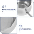 thumbnail image 5 of Compact Stainless Steel Pot with Handle Mini Sauce Pan for Hot Oil Butter Warmer Small Coffee Boiler for Cooking and Heating, 5 of 7