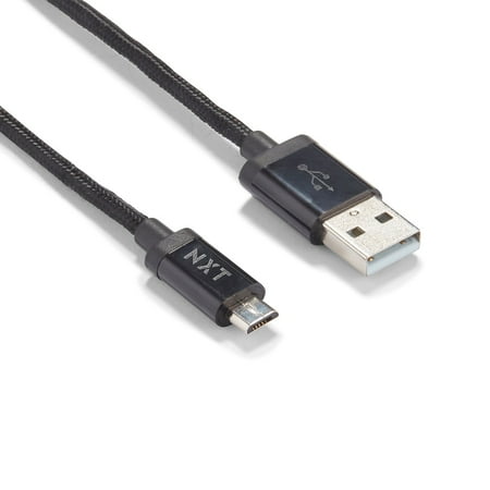 UPC: 0718103318112 | NXT Technologies Technologies 6 Ft. USB-A to Micro-USB Cable Blk NX54695