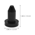thumbnail image 2 of Phenofice 4Pcs Kayak Drain Plug Replacement Set Black Rubber Push in Drain Stopper, 2 of 8