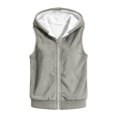thumbnail image 5 of Goodw7 Girls Fleece Zip Up Hooded Vest, Sleeveless Flannel Waistcoat with Pockets, Cozy Warm Outerwear for Fall Festivals and Events, 5 of 5