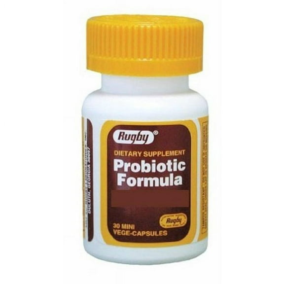 Rugby Probiotic Formula Mini-Vege Capsules, 30 Count