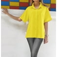 thumbnail image 6 of HAPPY BAY Women's Casual Blouses Shirt Blouse Short Sleeve Button Down Dress Tops Tee Shirts Hawaiian Dresses for Women L Solid, Autumn Yellow, 6 of 6