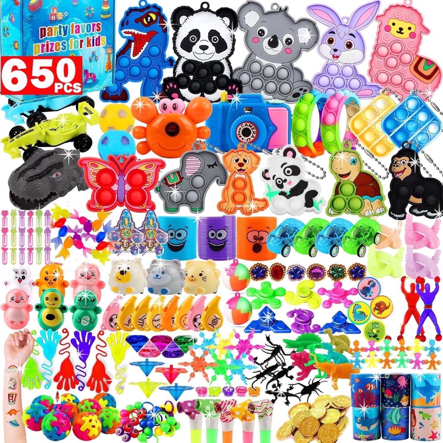 Beautysureup 650+ Pcs Party Favors for Kids, Goodie Bag Stuffers