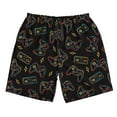 thumbnail image 3 of Uemuo Colorful Game Controller Pattern Men's Swim Trunks Hawaiian Beach Bathing Suit Swimsuits Beach Quick-Dry Shorts with Pockets-X-Large, 3 of 9