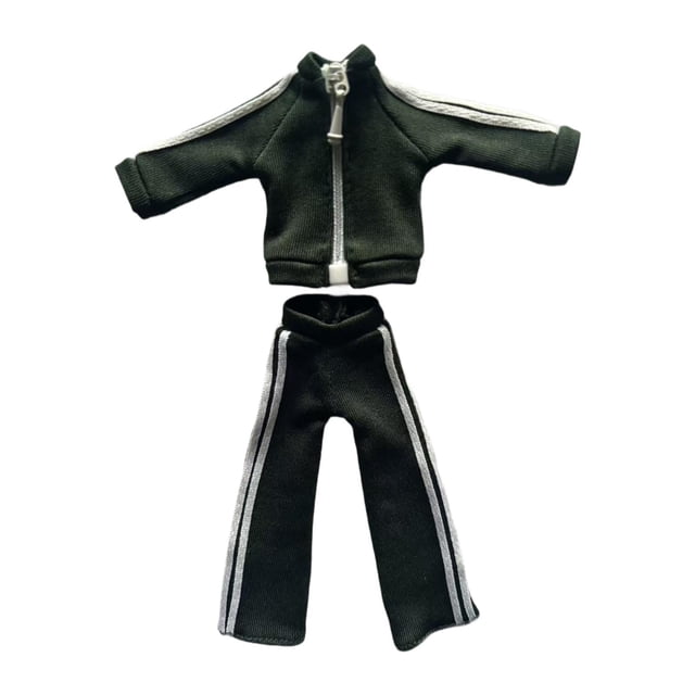 koolsoo 1/12 Figure Clothes Collectible DIY Universal Soft Durability Figure Outfits green