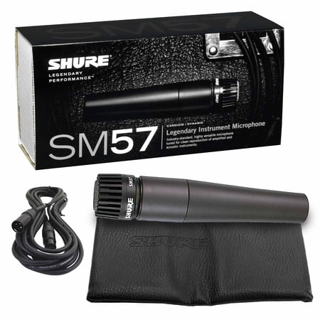 Shure SM57 Multi-Purpose Instrument Microphone with Sure-Fit XLR Cable Package