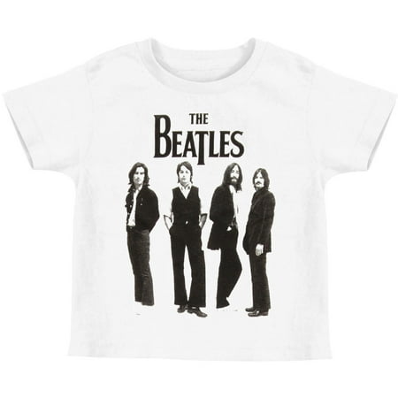 Beatles Boys' Standing Childrens T-shirt White