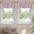 thumbnail image 2 of LALILO Kitchen Curtain Valance With Colorful Dots Splashes Dot Rod Pocket Window Curtain 52"x 18" Set of 2, 2 of 7