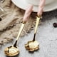 thumbnail image 2 of 4 unids delicado de café en forma de flor Scoop Cuchara de helado Durable postre cuchara, 2 of 6
