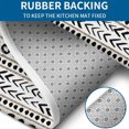 thumbnail image 4 of White Geometric Zigzag Circle Pattern Bathroom Rugs Sets 3 Piece,Toilet Cover Set,Absorbent Non Slip Bathroom Mats Sets with U-Shaped Contour Rug Toilet Rug Set, 4 of 5