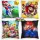 thumbnail image 2 of Funda de cojín de Mario Bros, funda de sofá de Anime Kawaii Super Mario, cojines decorativos para el hogar, regalos para niños, 45 x 45 cm, 2 of 5