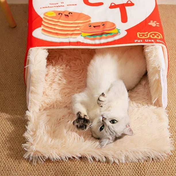 Yhmxh Organizadores y almacenamiento Cama para mascotas cerrada, desmontable y cálida. Cama para mascotas cerrada, desmontable y cálida. Almacenamiento de ducha Almacenamiento de juguetes