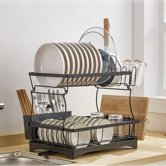 Dish Drying Rack with Drain Tray Dish Drainer Rack Dish Rack for Pantry Home