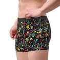 thumbnail image 3 of Wukai Colorful Geometric Figures Print Men’s Underwear Breathable Boxer Briefs,&nbsp;Moisture Wicking & Breathable-Large, 3 of 7