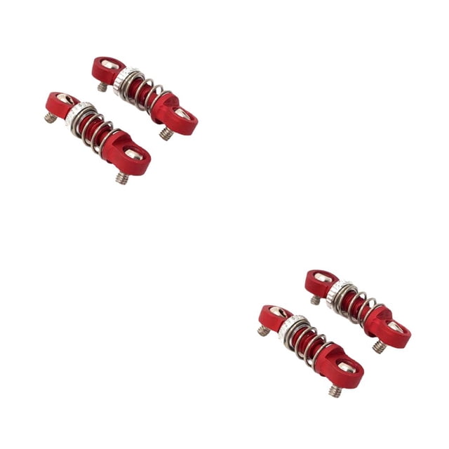 Amortiguador de Metal Vogacara 2 Piezas 1:28 Control remoto Repuesto para Coche Rojo