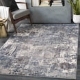 thumbnail image 3 of Mark&Day Area Rugs, 8ft Round Loire Modern Teal Area Rug, Blue Cream Grey Carpet for Living Room, Bedroom or Kitchen (7'10" Round), 3 of 8