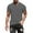Grey, variant on Male Solid Color Short Sleeve V Neck T Shirt Fashion Trend Bottoming Shirt Workout Shirts for Men Big T Shirts for Men Cow Print Shirt Rub Some Dirt on It Shirt Spandex T Shirt Men