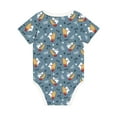 thumbnail image 2 of Daiia Surf Shark Printed Unisex-Baby Short Sleeve Onesies Bodysuits Baby Climbing Clothes Soft and Comfortable Romper with Expandable Shoulder Design-3 Months, 2 of 8
