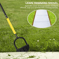 HNYANGURJ Ergonomic Half Moon SawTooth Hand Lawn Edger Manual Garden