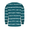 thumbnail image 4 of HAiming Womens Striped Tops Casual Long Sleeve V Neck Button Shirts Loose Dressy Tunic Blouses Fall Fashion Clothes, 4 of 5