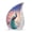 Peacock-2, variant on VALERASH Peacock Teardrop Urn for Ashes Adult Male & Female Set of 1 Large & 4 Keepsake Drop Urn for Ashes for Women & Man - Flower Urns for Mom & Dad - 10 & 3 Inch