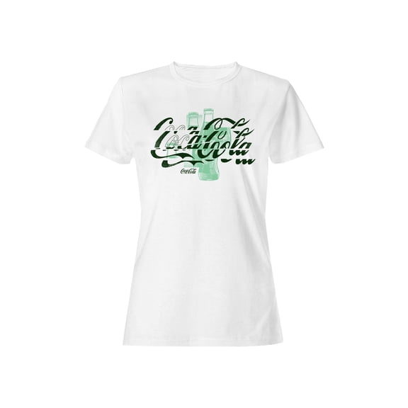 Officially Licensed Coca Cola Vintage Coke Bottle Art Women's T-shirt