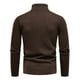 thumbnail image 3 of Gibobby Suéter para hombre Sudadera de vellón de manga larga con cuello redondo para hombre Otoño e invierno(Café,Extra Grande), 3 of 4
