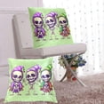 thumbnail image 6 of Skeletons Halloween Style Throw Pillow Covers Pillowcases 16 x 16 Inch Home Decor 2 Packs for Bedroom Sofa, 6 of 6