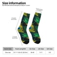 thumbnail image 6 of Uemuo Peacock Feathers2 Pattern Women's Crew Socks, Soft Durable Breathable Moisture-Wicking with Odor Control Cotton socks, 6 of 9