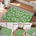 thumbnail image 6 of Spring Floral Area&nbsp;Rug 2x3ft Watercolor Rustic Green Vintage Flower Plant Non-Slip&nbsp;Washable Square&nbsp;Rugs Soft Felt Indoor Floor Mat for Bedroom Kitchen Living Room Bathroom, 6 of 9
