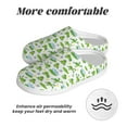 thumbnail image 6 of Lsque Frogs Jumping Pattern Womens Comfort Cotton on Scuff With Memory Foam and Anti-skid Sole Slipper-44/45, 6 of 7