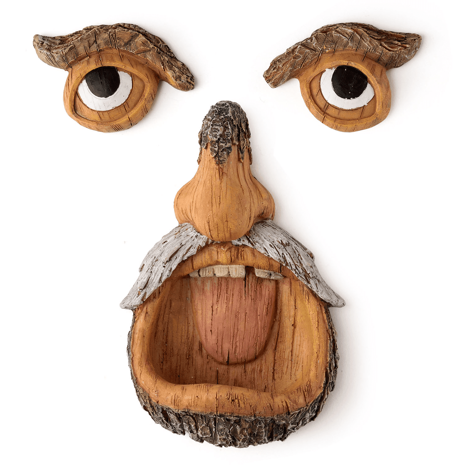 ;MALLMALL6 Tree Face Bird Feeder, Garden Outdoor Decor Yard Art Statue,1pack