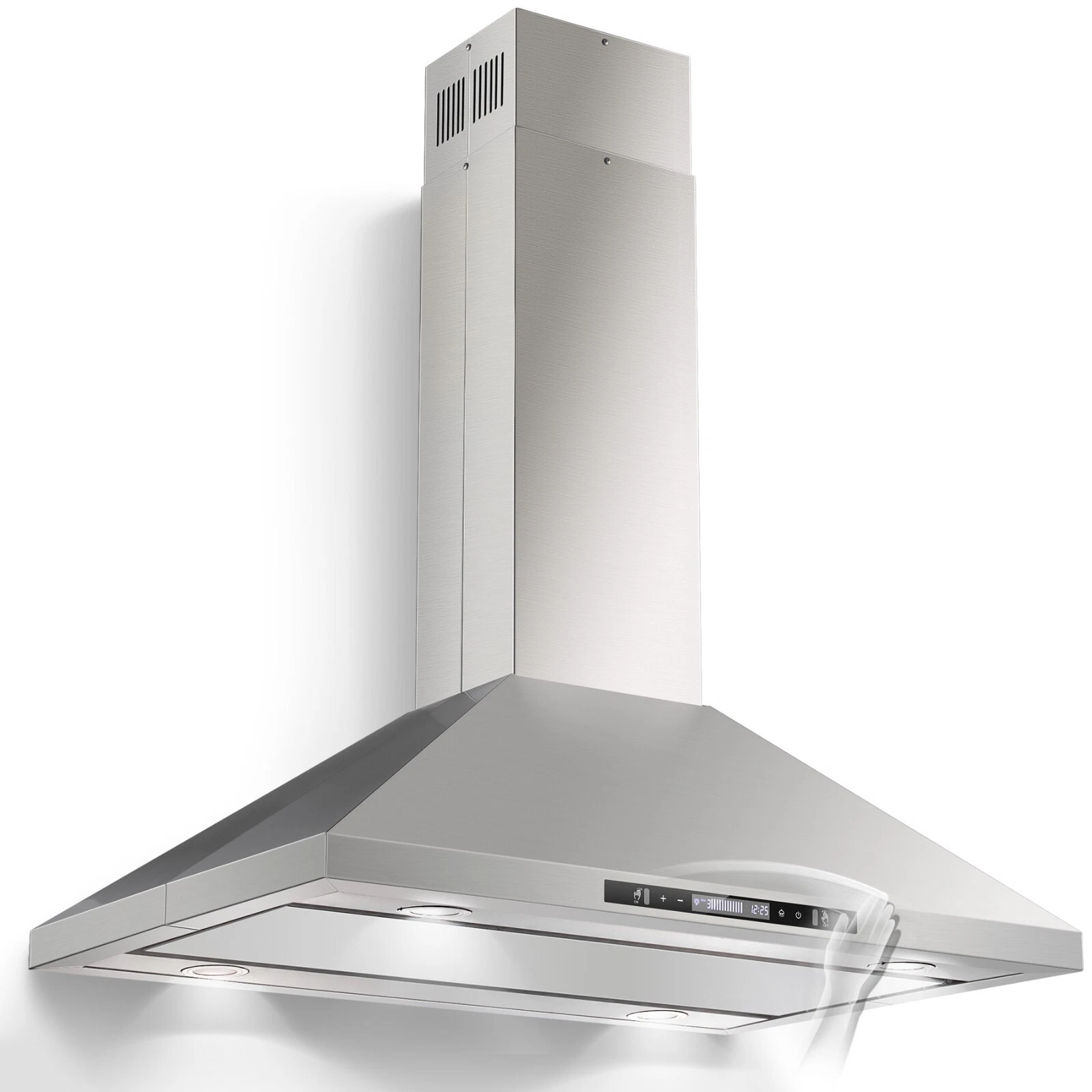 36 inch Island Range Hood 700 CFM Kitchen Vent Hood Touch Control, Gesture Sensing 3-Speed Fan